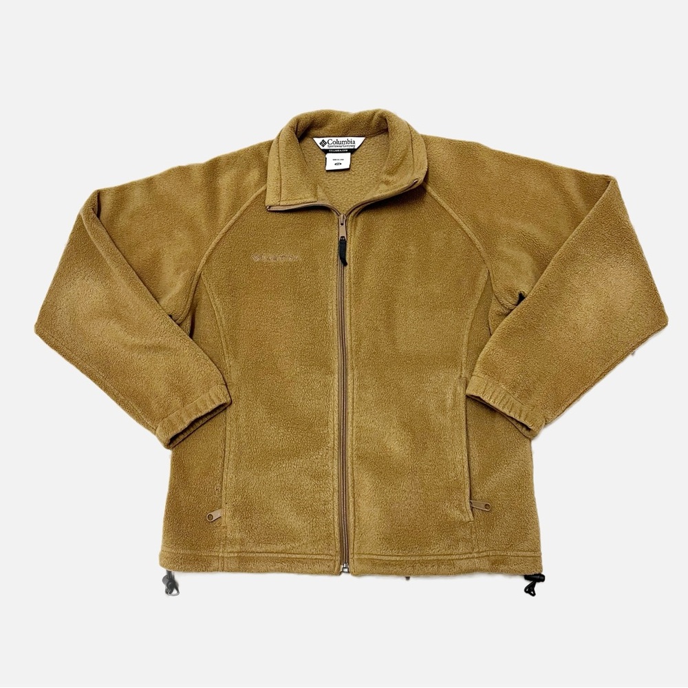 Columbia Women’s Beige Fleece Full Zip Jacket Size Petite Small